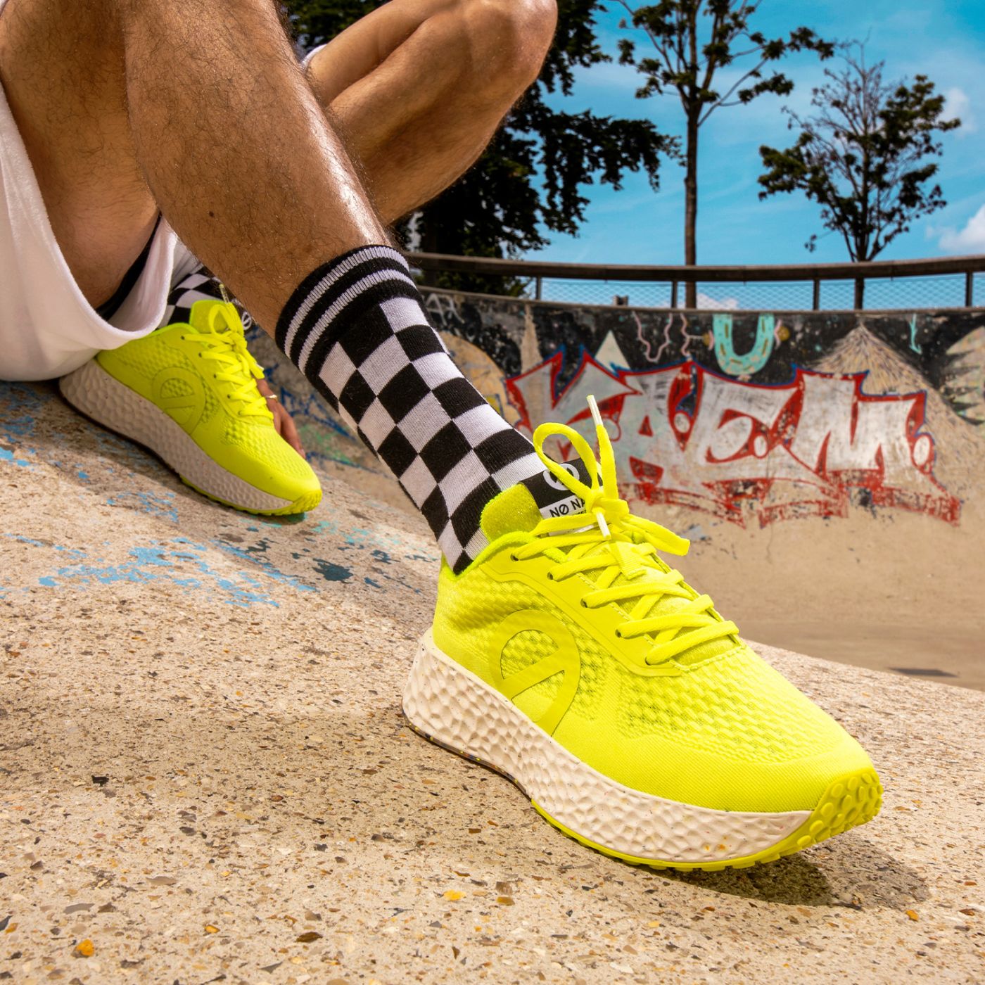 CARTER FLY MEN - MESH RECYCLED - FLUO YELLOW